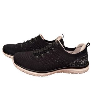 Sketchers Women's Virtue Slip On Shoes Fashion Sneakers Black Size 8